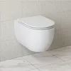 WC bez okrajů HOROW, závěsný klozet včetně poklopu, Náhled obrázku produktu 1