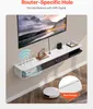 A wall-mounted TV cabinet with a TV mounted above it, showcasing storage and cable management. Náhľad obrázku produktu