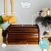 Creative Home Porta-Pane Legno Marrone | 38x28,5x17,5cm Anteprima dell’immagine prodotto 4