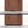 VOSSBACH Mikrofaser Tür Zugluftstopper Schwarz mit Produktbild-Vorschau 6