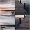 Bild auf Leinwand - Leinwandbild - Fußgängerbrücke See Produktbild-Vorschau 8