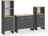 A set of three bathroom cabinets against a white background. Náhled obrázku produktu