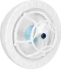 A white, circular device with a blue filter and a dark blue knob in the center. Podgląd zdjęcia produktu
