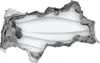 Selbstklebender Loch-3D-Aufkleber 95x73 cm abstrakte Wellen Produktbild-Vorschau 1