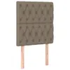 Robuste Bettkopfteil - Dezentem Design - LED Kopfteil Taupe Produktbild-Vorschau 5