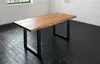 Esstisch Baumkante massiv Akazie natur 160 x 85 schwarz Produktbild-Vorschau 2