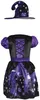 Hexe Halloween Kostüm Lila Schwarz Zauberhut Kürbis Baby Produktbild-Vorschau 5