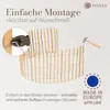 PINEEA Staketenzaun aus Haselnuss 90 cm Hoch – 5m Langer Produktbild-Vorschau 5