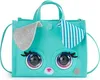 A teal purse shaped like a puppy dog with large eyes and ears. Náhľad obrázku produktu