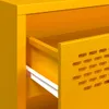 A close-up view of an open yellow drawer on a piece of furniture. Podgląd zdjęcia produktu