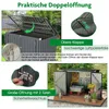 COSTWAY Cassonetto per 2 cestini, cassonetto da giardino Anteprima dell’immagine prodotto 5
