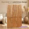 Homestyle4u Paravent Raumteiler 3 teilig Weide Natur Indoor Produktbild-Vorschau 5
