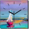 Coloray Uhr auf Leinwand 30x30 cm Wand Uhr Dekoration Produktbild-Vorschau 1