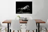 MuchoWow® Poster Pferd - Sand - Schwarz 80x60 cm - Kunst Produktbild-Vorschau 2