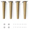 4x sossai Holzfüße rund - gerade Ausführung 25cm Eiche Produktbild-Vorschau 1