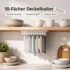 Topfdeckelhalter Küche 2er Set, hängender Deckel Organizer Produktbild-Vorschau 5