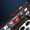 A close-up view of a smartphone case with a portion of the phone screen visible, showing app icons and a photo. Produktbild-Vorschau