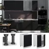 Küchenunterschrank Vicco Fame-Line Schwarz gestreift 60 cm Produktbild-Vorschau 4