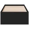 vidaXL Rama łóżka czarna 90x190 cm materiał drewnopochodny Podgląd zdjęcia produktu 4