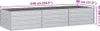 vidaXL Garten-Hochbeet 240x80x45 cm Verzinkter Stahl Silber Produktbild-Vorschau 9
