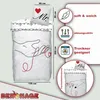 A product image displaying Mr. & Mrs. partner bedding sets with various features highlighted. Produktbild-Vorschau