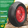 MASKO® PolyurethanSchubkarrenrad Vollgummi 200 kg Produktbild-Vorschau 4