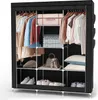 Armadio pieghevole Intirilife 130x175x45 cm in RABEN BLACK Anteprima dell’immagine prodotto 1