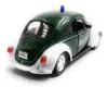 Onwomania Polizia Maggiolino modello auto verde Mst. 1:34 Anteprima dell’immagine prodotto 2