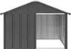 vidaXL Niche pour chien Anthracite 116,5x103x81,5 cm Acier Voir les images du produit 10