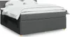 vidaXL Boxspringbed met matras, donkergrijs, 180x200 cm, Productafbeelding-voorbeeld 2
