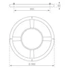 Nestschaukel Ø 98 cm - Hängeschaukel bis 150 kg - Produktbild-Vorschau 2