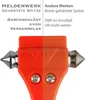 Notfallhammer inkl. Gurtschneider 2er Set rot Nothammer Produktbild-Vorschau 3