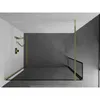 Mexen Kioto Walk-in Duschwand 140 x 40 cm, schwarzes Produktbild-Vorschau 4