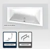 Asymmetrische Badewanne - 170 x 125 cm - Rechts - ohne Produktbild-Vorschau 1