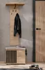 Garderobe Sitzbank "Collin" in Jackson Eiche und schwarz Produktbild-Vorschau 6