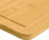 A close-up view of a bamboo cutting board. Produktbild-Vorschau
