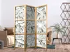 Paravent Monstera Blätter Natur 135x171 cm - 3-teilig - Produktbild-Vorschau 2