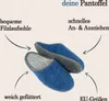 PANTOFFELMANN Filz Pantoffel Herren Damen Hauspantoffel Produktbild-Vorschau 3