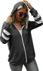 ASKSA Damen Kapuzenpullover Sweatjacke Kordelzug Full Zip Produktbild-Vorschau 3