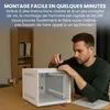 Extralink 10" 4U Armoire Réseau Rack Murale, 280 × 310 mm, Voir les images du produit 3