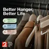 MAWA HolzKleiderbügel, 10er-Set, 45 cm, Weiß lackiert, Produktbild-Vorschau 2