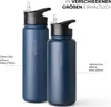 Trinkflasche Edelstahl 1L Thermo Flasche Sport isoliert Produktbild-Vorschau 7