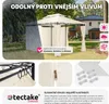 zahradní altán Emine 4x3m se 6 bočními panely - krémový Náhled obrázku produktu 5
