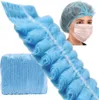 Einweg-Haarschutzhauben aus Vliesstoff, blau, 100 Stück – Produktbild-Vorschau 1