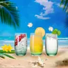 PLATINUX Elegante Ombré Trinkgläser Grün aus Glas 280ml Produktbild-Vorschau 2