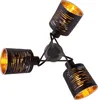 A close-up studio shot of a black ceiling light with three adjustable spotlights. Náhled obrázku produktu
