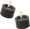 LED Teelichter LINA - Rustik-Optik - Echtwachs - Timer - Produktbild-Vorschau 4