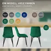 Set di 2 sedie da pranzo ML-Design, verde scuro, seduta in Anteprima dell’immagine prodotto 7