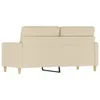 The Living Store 2-Sitzer-Sofa Creme 140 cm Stoff Produktbild-Vorschau 6