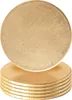 Argon Ta Metallic-Untersetzer – 10 cm – Gold – 6 Stück Produktbild-Vorschau 1